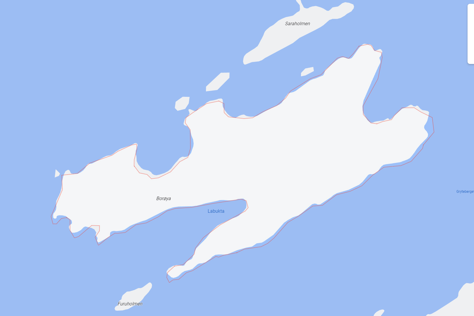 Borøya - kart
