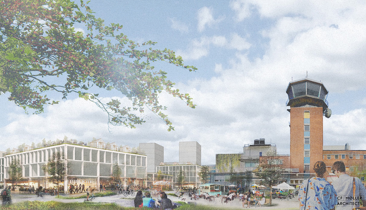 Foreløpig illustrasjon C.F. Møller Arkitekter – konsept under utvikling