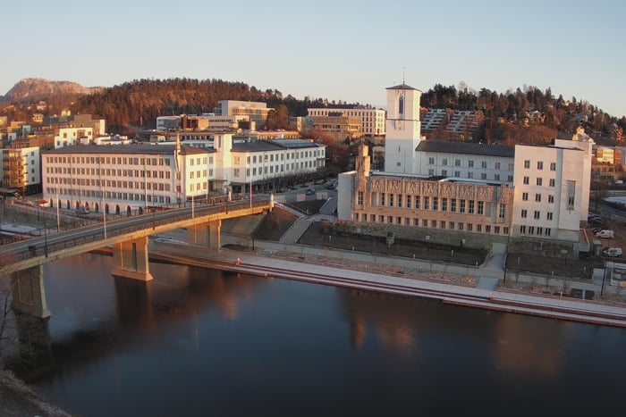 Elvepromenaden i Sandvika