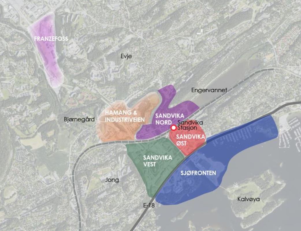 Stor Sandvika illustrasjon