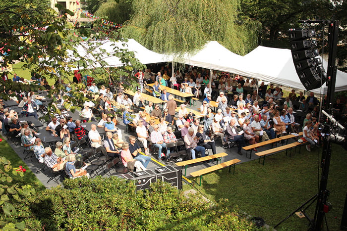 Utearrangement i en park