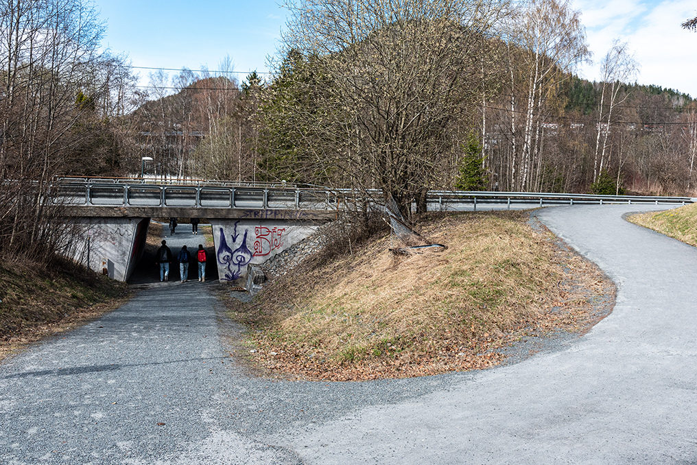 Bærumsveien sykkelvei med fortau